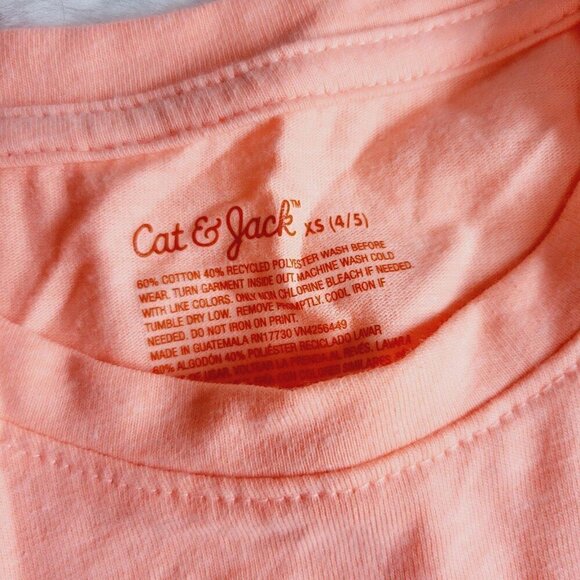 Cat & Jack Girls' Short Sleeve Graphic T-Shirt Bundle, set of 2 (xsmall) 4KIDN-R - Picture 8 of 8